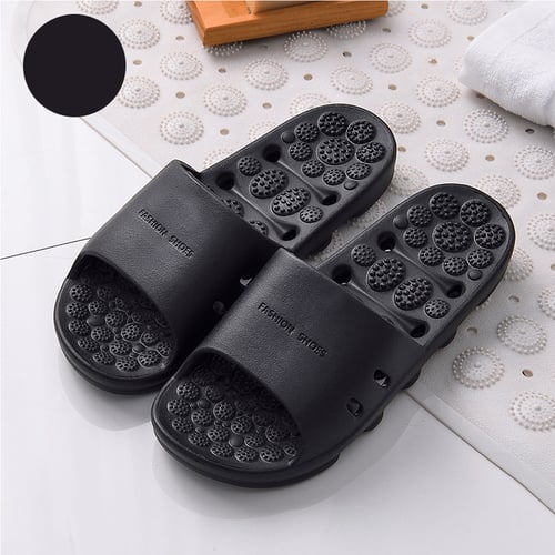 Womens Mens Bathroom Shower Sandal Quick Drying Bathroom Slippers Non-Slip Indoor Gym Home House Beach Sandal 